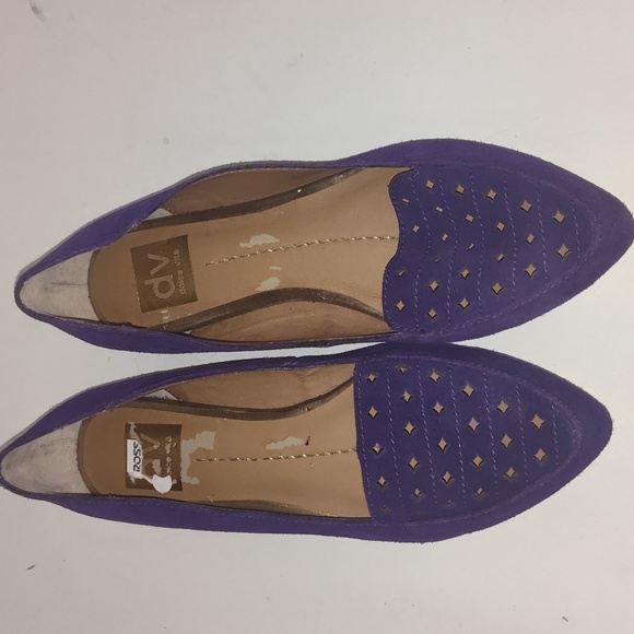 DV by Dolce Vita Purple Suede Lake Flats Size 10 - Picture 1 of 10